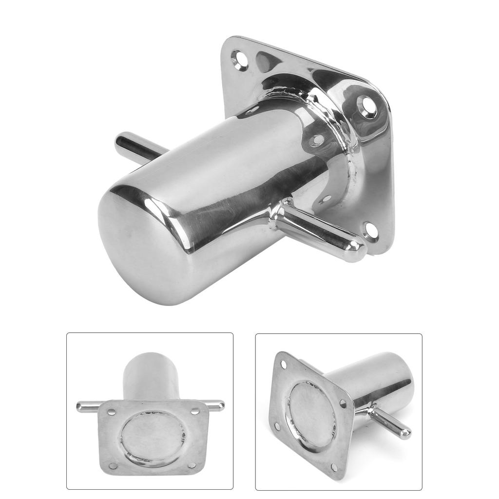 Acero Inoxidable 316 Bolardo de Amarre Único Bolardo Cruzado de Servicio Pesado Cornamusa Accesorios de Ferretería Marina90MM