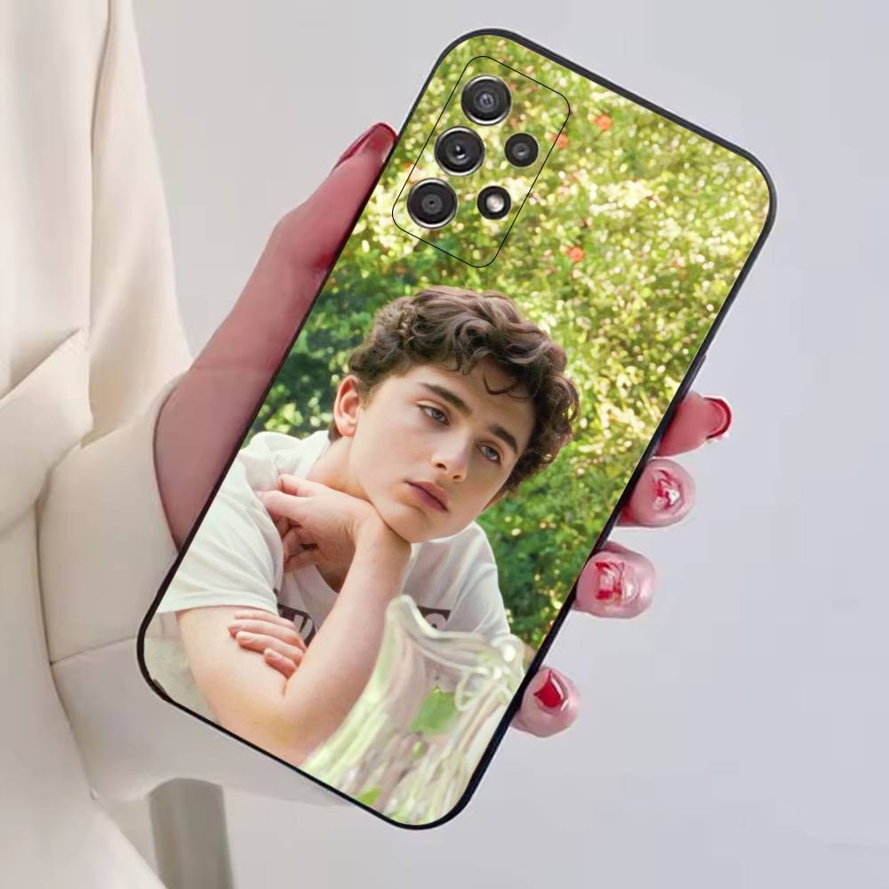 Hot Actor T-Timothee Chalamet Phone Case For Samsung S25,S24,S21,S22,S23,S30,Ultra,S20,Plus,Fe,Soft Silicone Black Cover