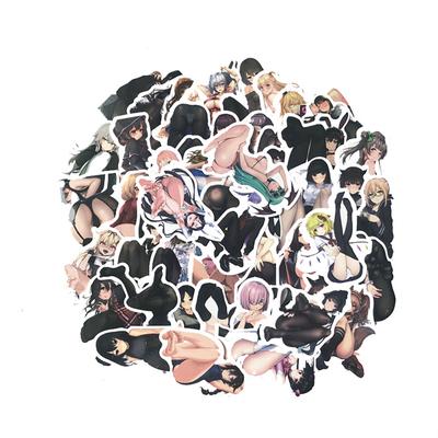 100Pcs Anime Sexy Girls Beautiful Skateboard Laptop Guitar Suitcase Bike Sticker