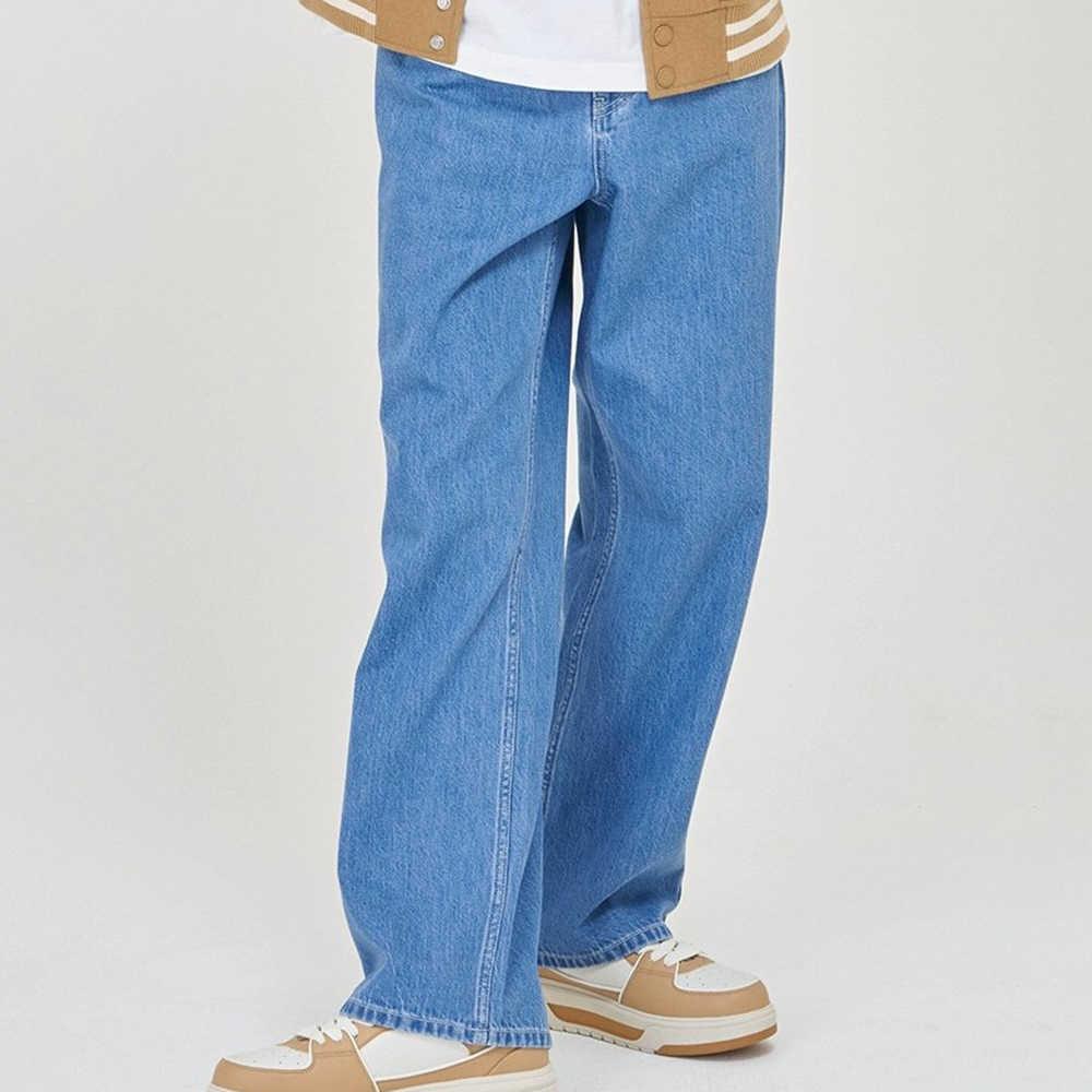 New MLB New York Yankees SS24 Jeans Men's Light Blue 3LDPB0341-50BLL