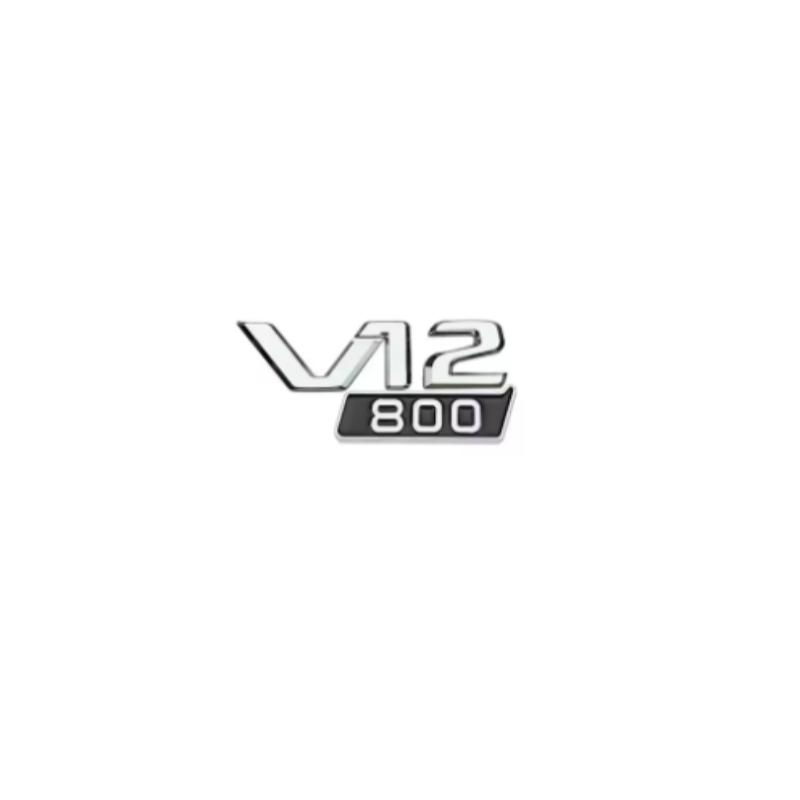3D ABS Letters V12 700 800 900 Car Trunk Fender Logo Badge Emblem Decals Sticker For Benz Brabus G Class G63 G700 G800 G900 G500