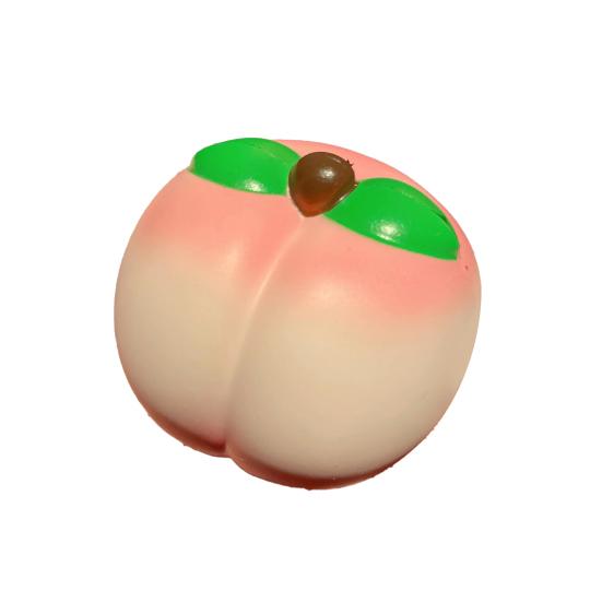 

Soft Snow Peach Slow-Rising Squeeze Toy Realistic Fruit-Shaped PU Fidget for Stress Relief Novelty Decompression Gadget for Kids Adults 1pc