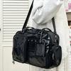Large Capacity Japanese Crossbody Bag Multi-pocket Design Preppy Style Handbag  Concert