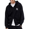 MLB Hooded Zip-Up Fitted Long Sleeve Jacket Unisex jackets Black 3ATRB0236-50BKS