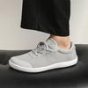 Breathable Wide Toe Casual Sneakers Knitted Mesh Gym Training Shoes Non-slip Walking Flat Shoes Elastic Soled