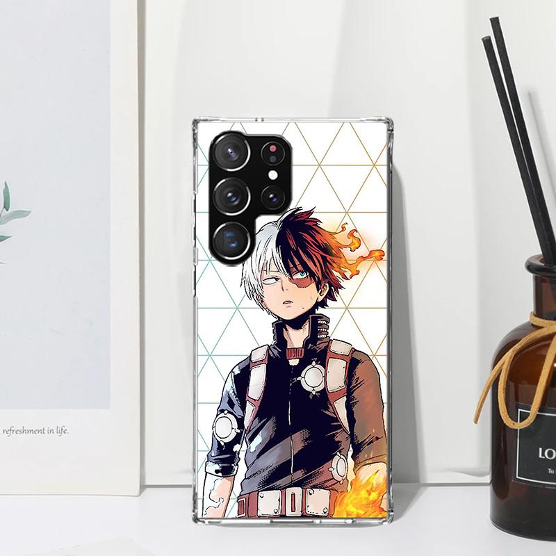My Hero Todoroki Shoto Phone Case For Samsung Galaxy Note 20 Ultra 10 Plus 9 8 M11 M12 M21 M30S M32 M51 M52 J4 J6 + J8 Art Funda