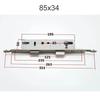 Aluminum Alloy Door Lock Body Margin 8534 8530 9230 9234 Lift Handle  Lock It  for 32mm Lock Cylinder