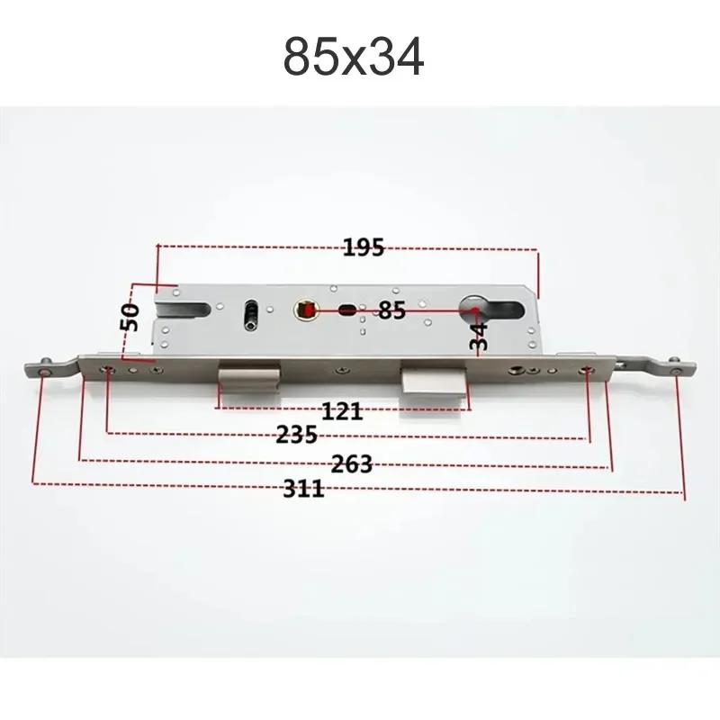 Aluminum Alloy Door Lock Body Margin 8534 8530 9230 9234 Lift Handle Lock It for 32mm Lock Cylinder