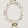 liersi Hibis flower. Bold chain Bracelet (natural stone 7color)