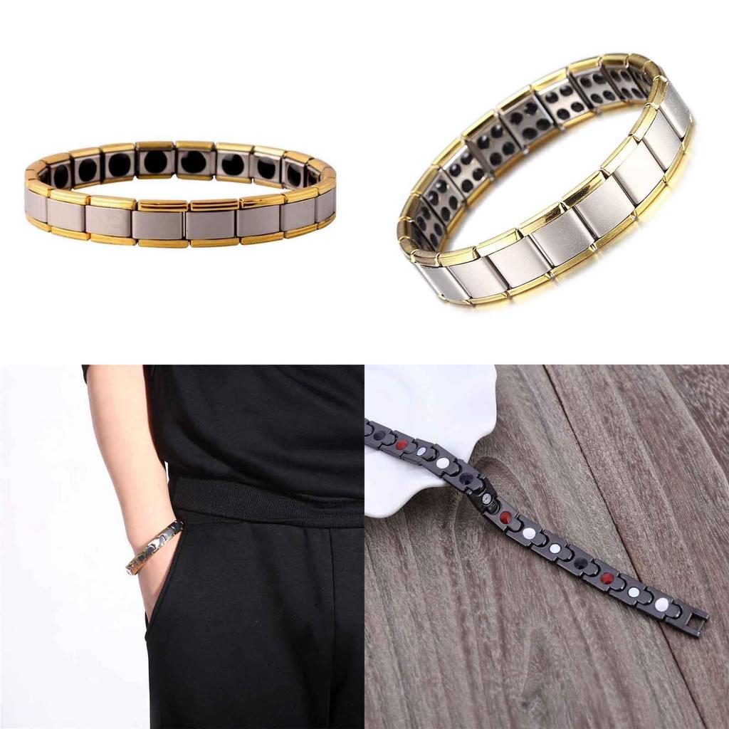 Elegantes Magnetarmband aus Titanstahl für Männer und Frauen mit gesundheitlichen Vorteilen