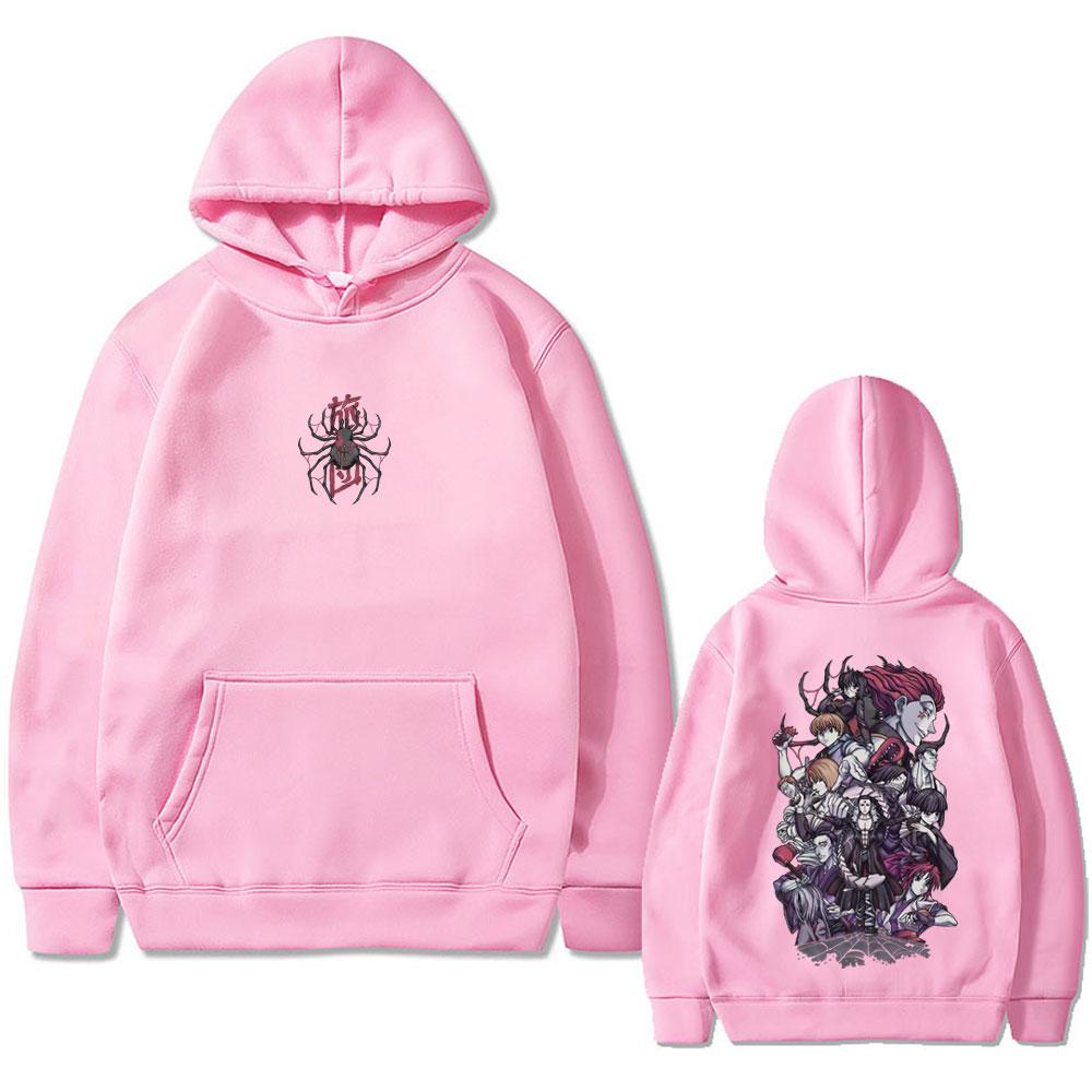 Anime Hunter X Hunter Phantom Troupe Spider Hoodie Men Women Casual Vintage Pullover Hoodies Male Fashion Oversized Tracksuit