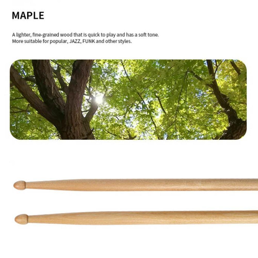 1 Pair Drum Sticks Wood Instrument Accessories Classic Drumsticks  Drum