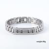 Mens Titanium Steel Geometric Bracelet With Zircon Inlay Custom OEM Dropshipping