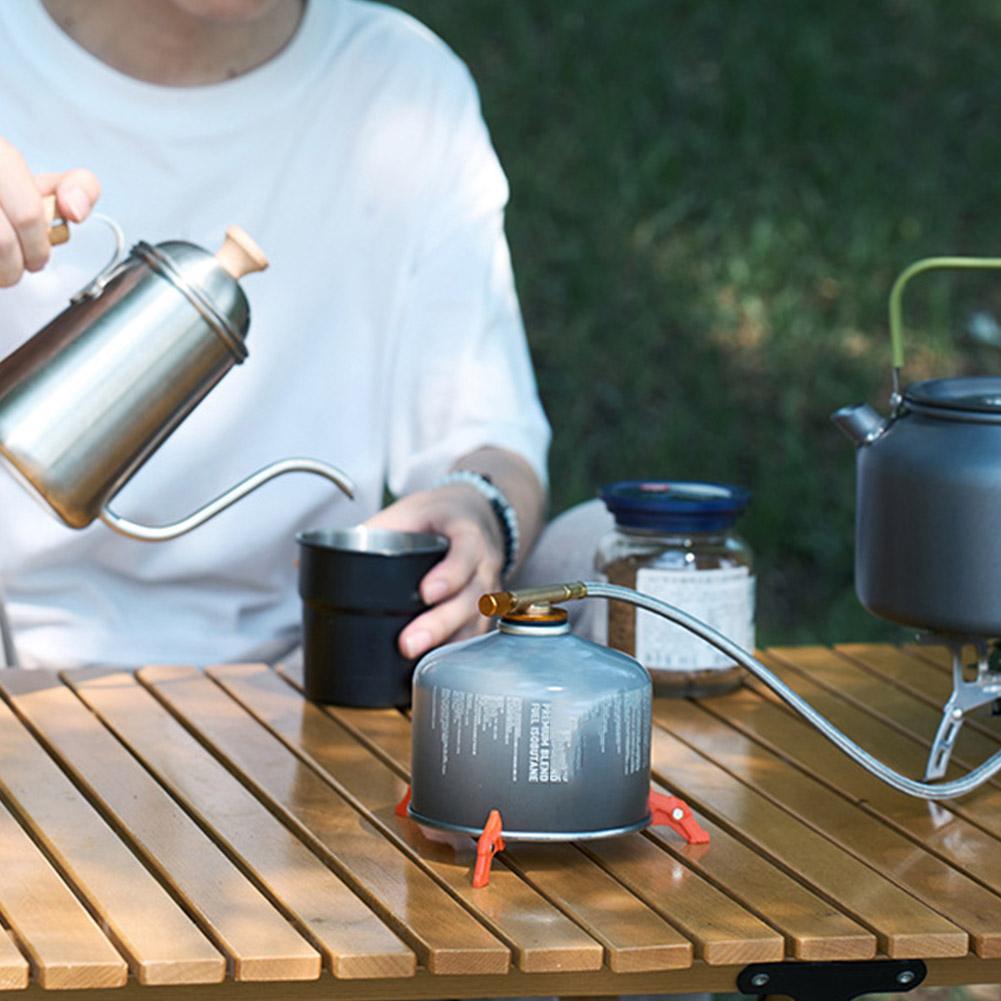 Widesea Foldable Gas Tank Bracket Bottle Shelf Stand Tripod Stove Base Stabilizer Folding Camping Burner Flat Canister Tripods