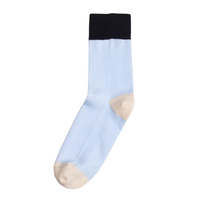 nau orchid stripe socks baby blue