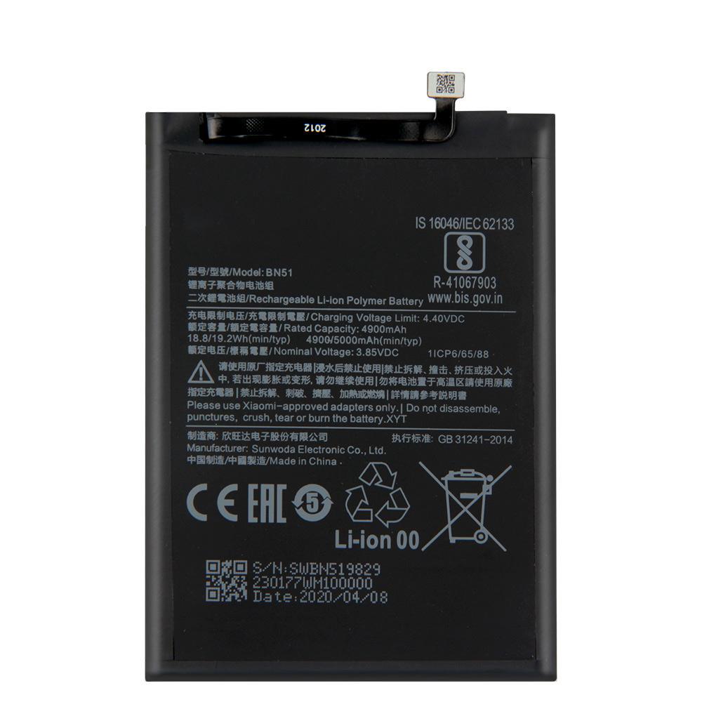 Replacement Battery For Xiaomi Redmi 8 Redmi 8A Redmi8 BN51 Rechargeable Phone Battery 5000mAh