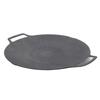 Round BBQ Grill Pan Anti Stick Coating Induction Cooker Griddle Plate for Outdoor Camping Picnic Party