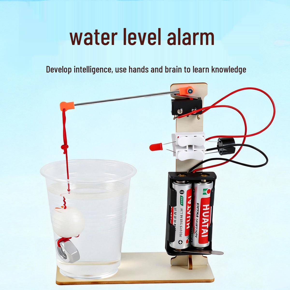 DIY Water Level Alarm Kit for Science and Technology Experiments - Children s Teaching Aids & Student Inventions As per packaging