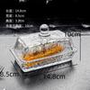 Transparent Glass Plate Dessert Plates Dining Plate Butter Dish Display Tray Dim Sum Dish Cake Plates Fruit Dish Salad Bowl