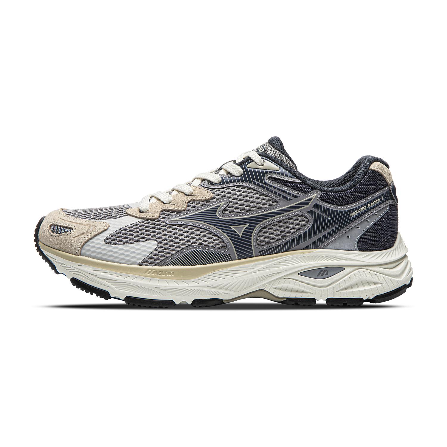 Mizuno Racer S Беговые кроссовки Унисекс Низкие Серый Перьевой/Сплавной Серый/Эбеновый Серый D1GH253513 44