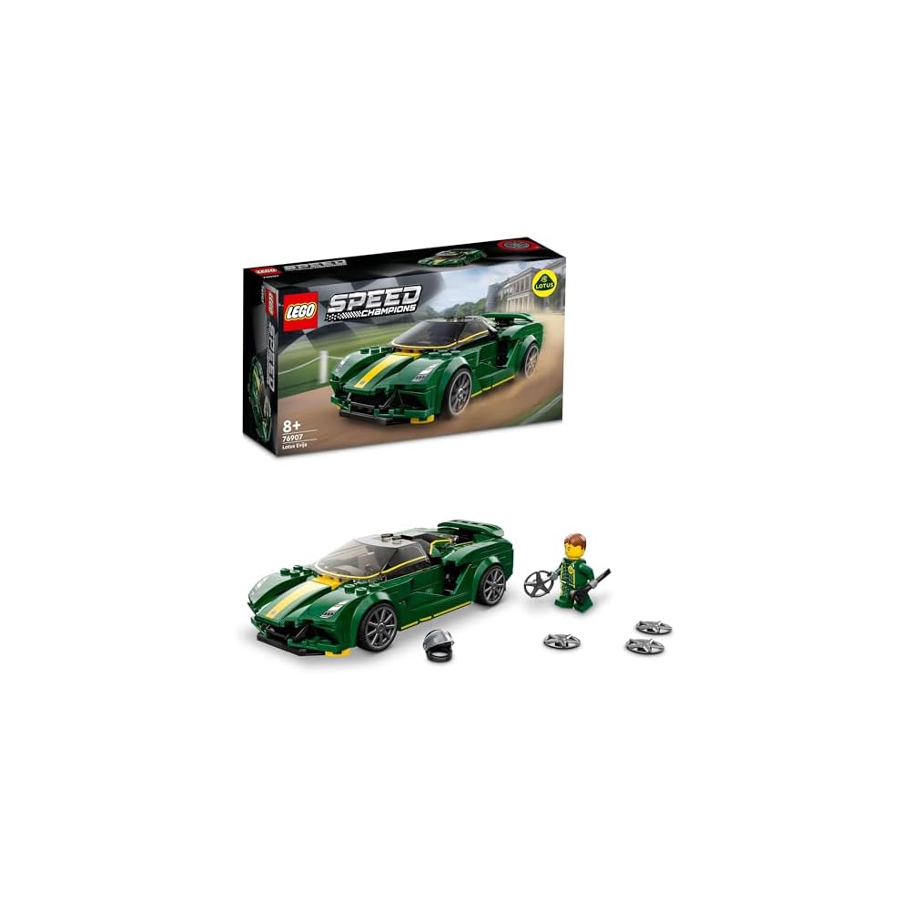 

LEGO Speed Champions Lotus Evija 247 Pieces Building Toy for Kids Ages 8 and Up Vehicle Model 76907