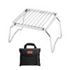 Outdoor Portable Foldable Stove Stand Rack Camping Pot Bracket Holder Gas Stoves Burner Bracket with Storage Bag Hiking Travell