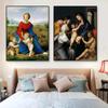 Vintage Oil Painting Orleans Madonna Prints Poster Famous Raffaello Santi Pictures Canvas Painting Classical Art Home Room Decor
