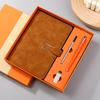 Custom Business Faux Leather Stationery Set with Laptop Gift Box and Office Buckle Diary Notebook