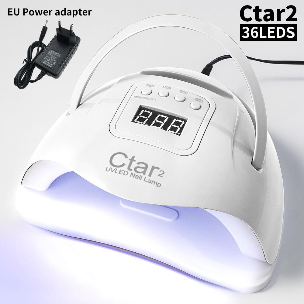 

120 Вт УФ/светодиодная лампа для ногтей, сушилка для ногтей, аппарат для фототерапии ногтей, двойной источник света, УФ-лампа для ногтей для женщин и девочек, дизайн ногтей своими руками EU белый