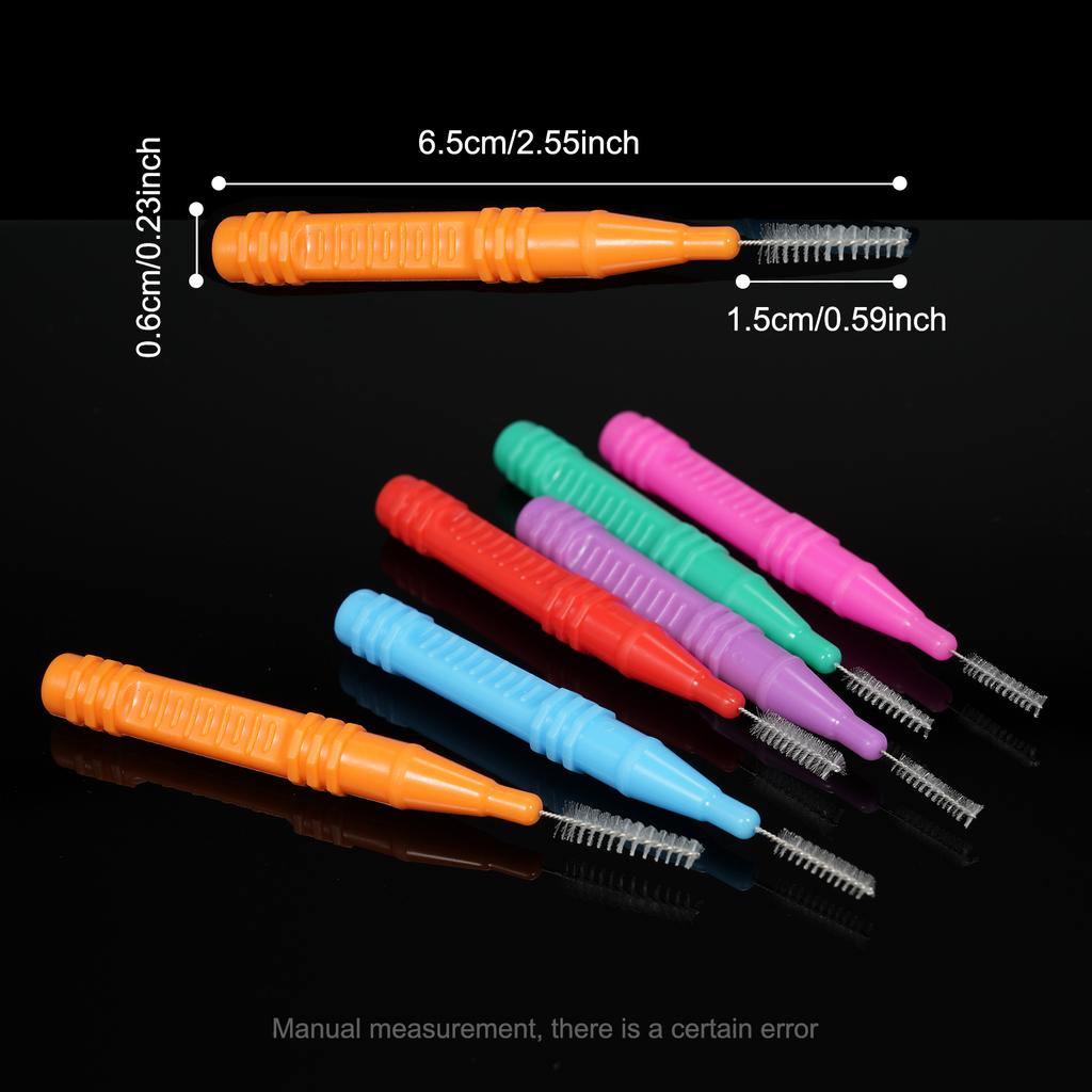 60PCS Interdental Brushes Dental Floss Toothpick Orthodontic Braces Brush Tooth Cleaning Tool Oral Care