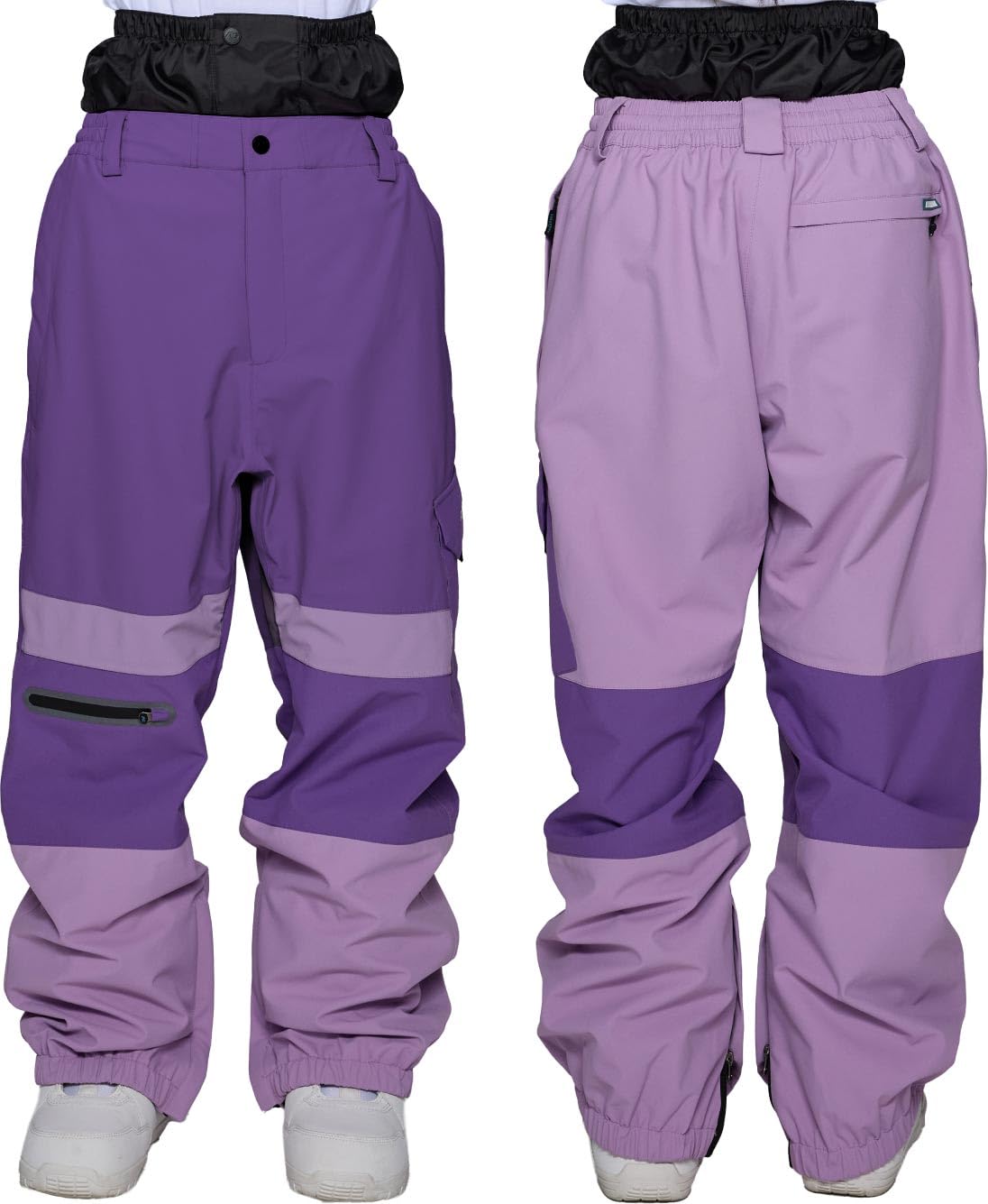 

Ash Greem Snowboard Full Sizes 3 Water Resistance and Purple x Purple Size Snowboard Ski Snow Pants Pants, Seam, Block-Tone, 25-26, Colors, 30,000mm,