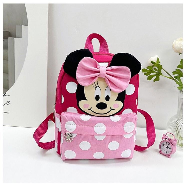 Mickey Mouse Kids Backpack Nylon Breathable Design For School And Outdoor Activities