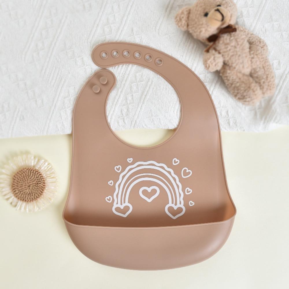 

Soft Silicone Baby Bibs with Food Catcher Teething Drooling Bib For Girls Boys Toddlers 01