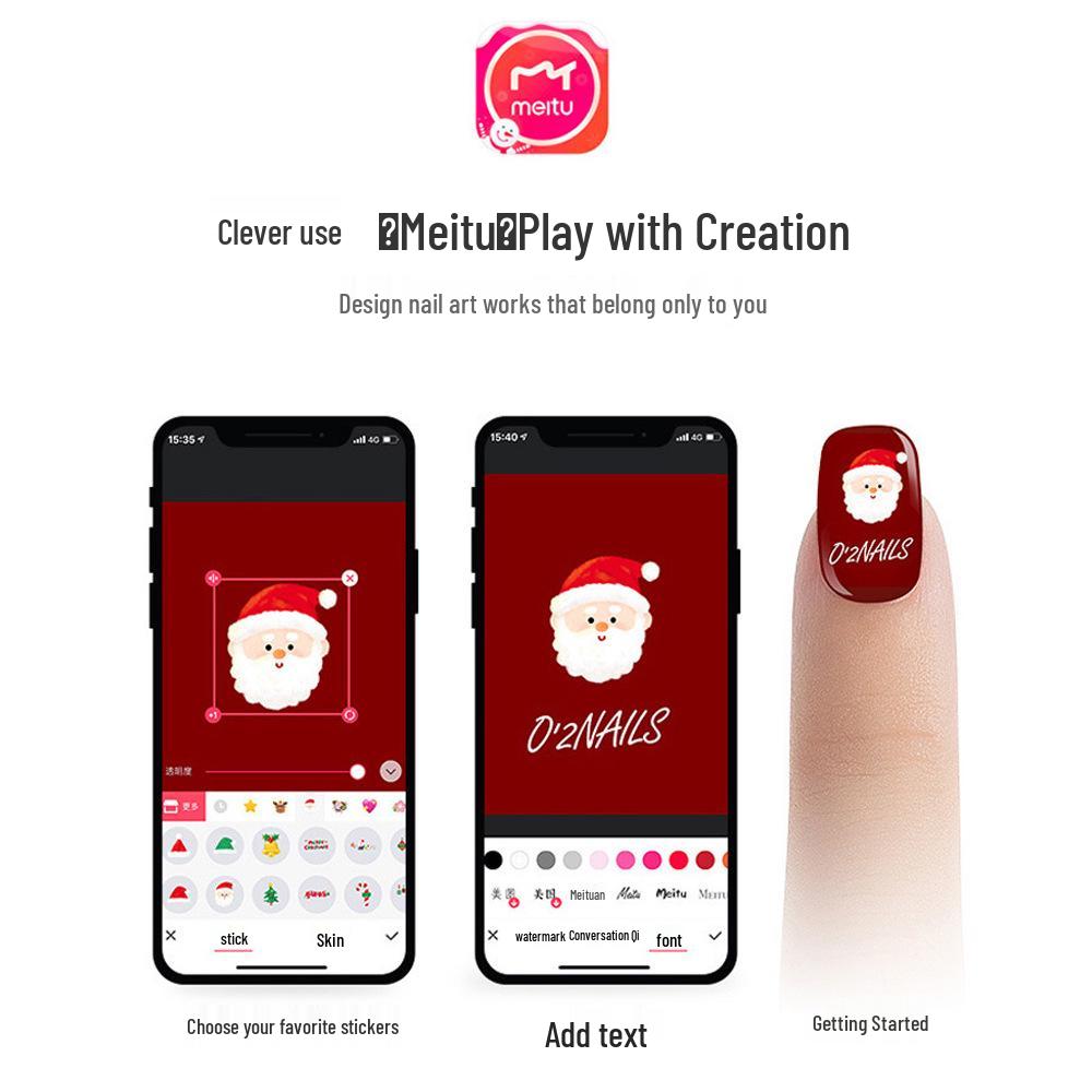 Portable 3D Nail Art Printer: Fully Automatic Color Painting and Floral Design Machine