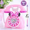 Just Play Disney Junior Minnie Mouse Ring Me Rotary Style Cell Phone with Lights and Sounds, Pink, Ages 3+