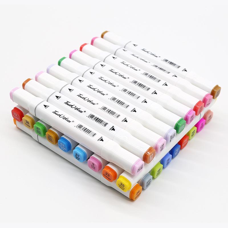 3rd Generation Touch Three Marker Pen Set for Student Hand-Painted Anime Art - Oil-Based Colored Painting Pens