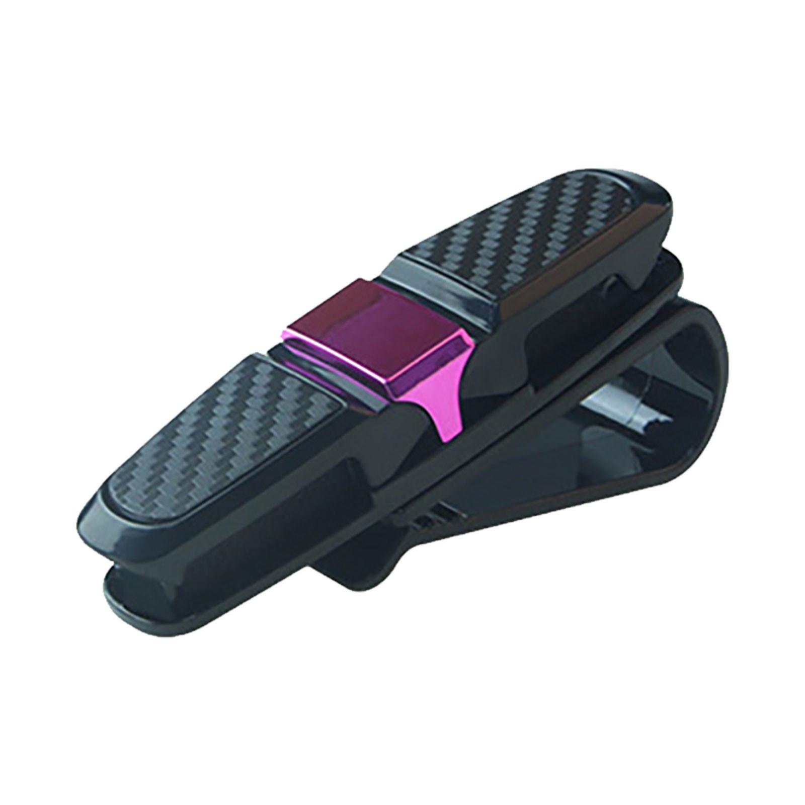 

Carbon Brazing Car Glasses Clip Multifunctional Car Sunglasses Bill Clip One Size красный