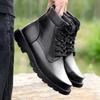 Extra Thick Wool Snow Boots Men's Winter Cold-proof Velvet High-top Cotton Shoes Leather Cotton Boots Outdoor Warm Waterproof Cotton Shoes