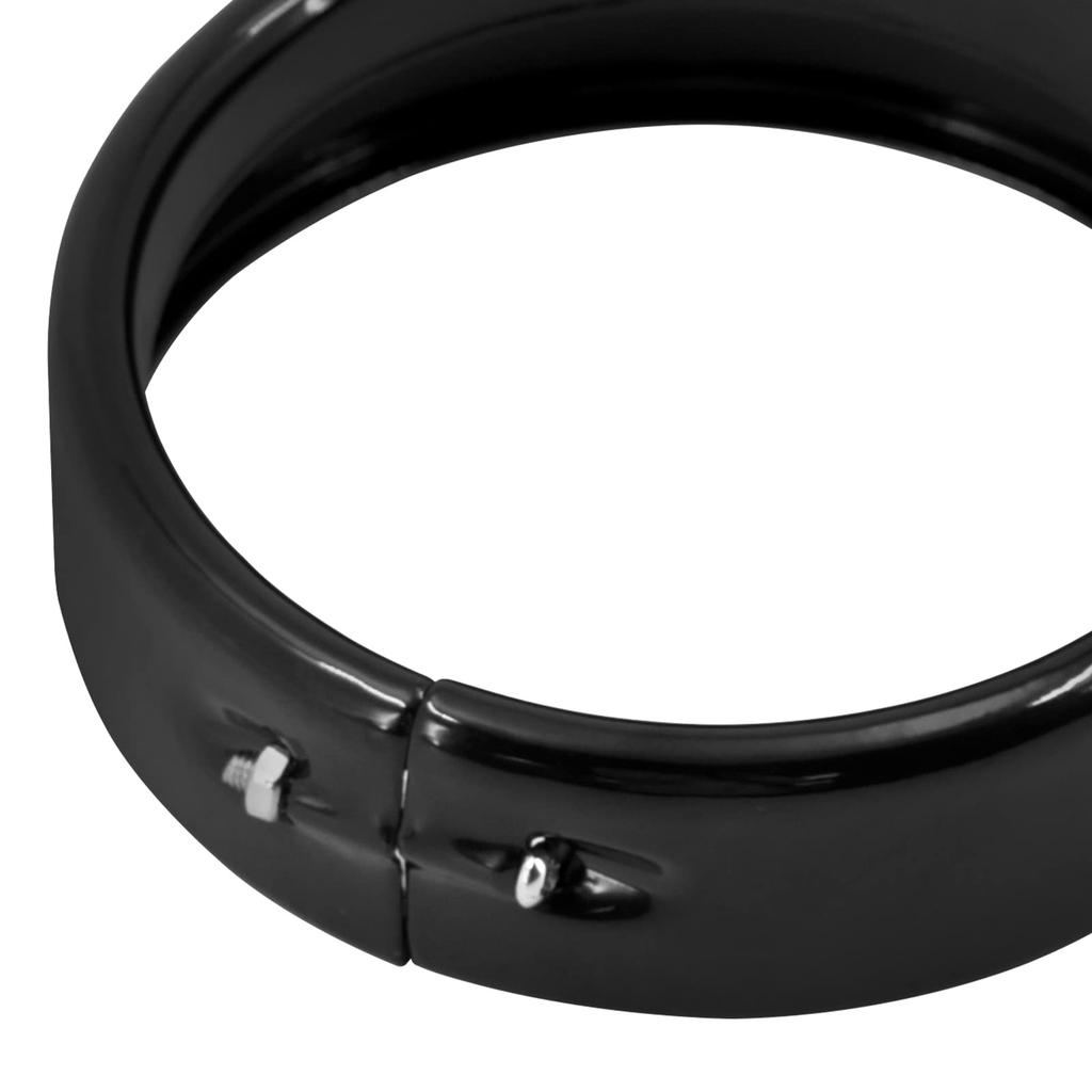 HDBUBALUS Motorcycle 4.5'' Auxiliary LED Fog Light Trim Ring Trim Ring Visor Bezel Cover