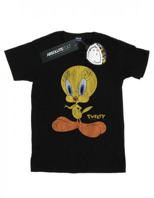 Girls Tweety Pie Distressed Cotton T-Shirt