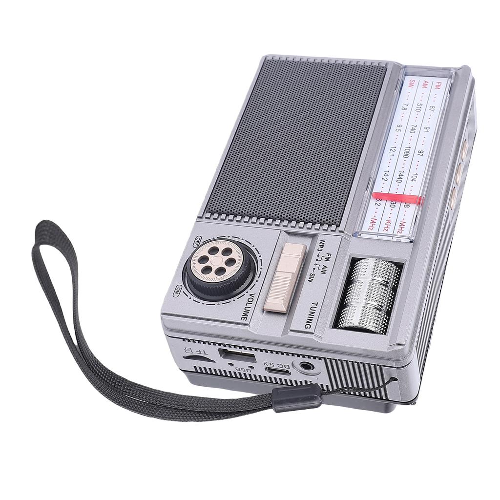   Solar Radio Portable AM FM SW Radio Support Rechargble Battery and Solar Panels Power Supply for Camping Outdoor Activities