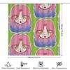 Anime Girl Shower Curtain Cute Kawaii Manga Japanese Decor Bathroom Set Home Decor Anime Room Aesthetic Gift Unique Design