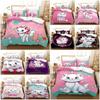 3D Marie Cat Bedding Set Quilt Duvet Cover Pillowcase Bedroom Single Double Gift