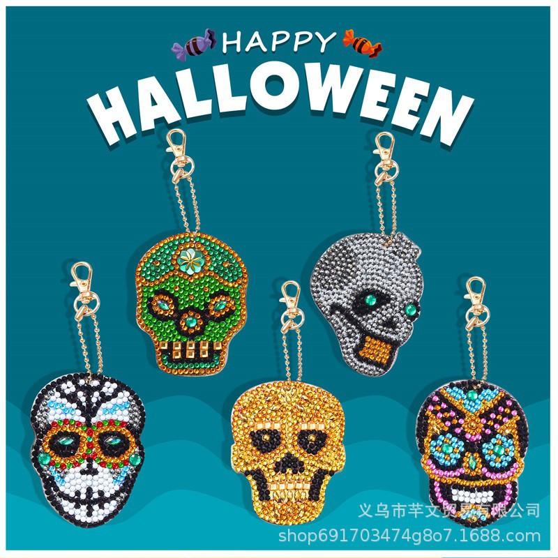 New Diy Diamond Painting Keychain Handmade Acrylic Pendant Jewelry Christmas Single-Sided Diamond Decoration Diamond Painting