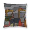 Samson And Goliath Cranes Square Pillowcase Polyester Linen Velvet Pattern Zip Decor Throw Pillow Case Sofa Cushion Cover
