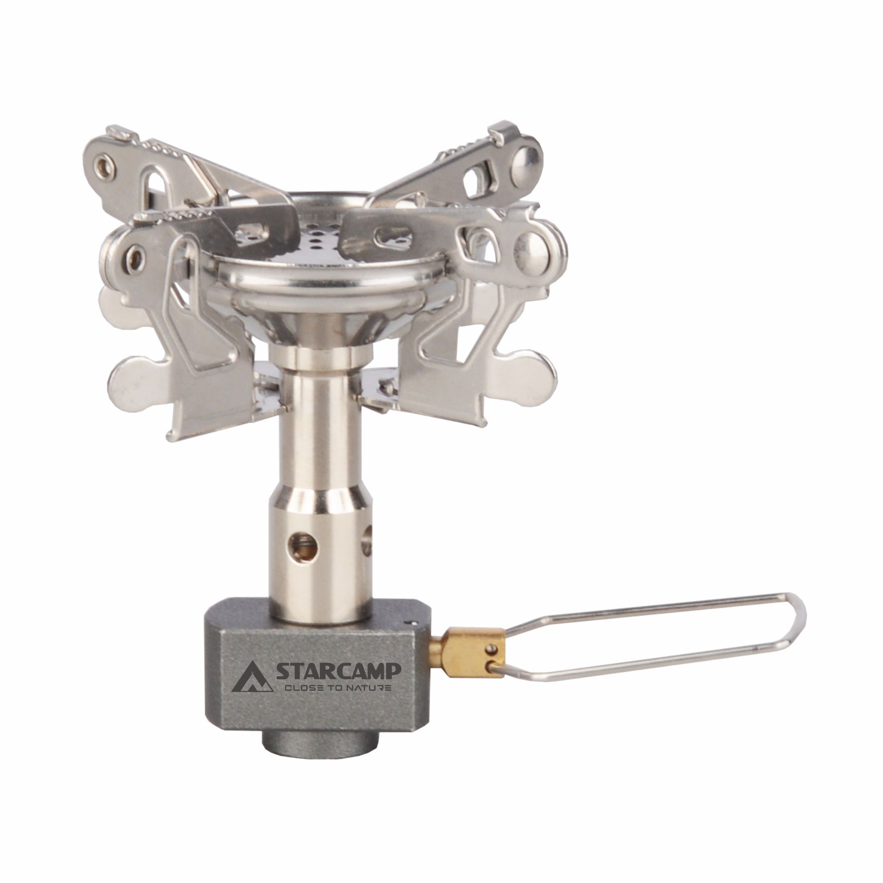 STARCAMP 3300W Portable Gas Stove Stainless Steel Folding Camping Cooker Windproof Propane/Butane Fuel Spray Outdoor Use