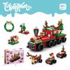 Lele Brothers Lego-Compatible Christmas Reindeer Train Building Blocks Toy