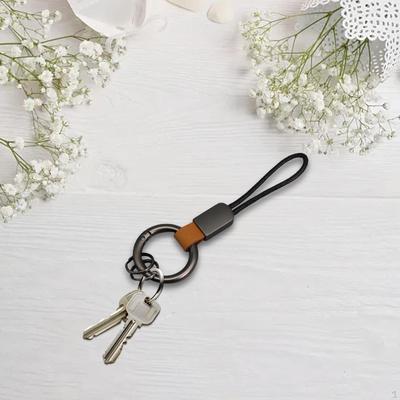 Car Key Fob Keychain Holder Rope Strap Clothing Accessories Chain Rings for Father's