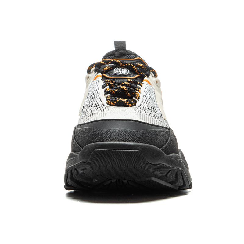 Li Ning CF Suo Qian Xing Ce 3 удобные нескользящие износостойкие низкие походные ботинки для мужчин походные ботинки черные серые AHCU037-2