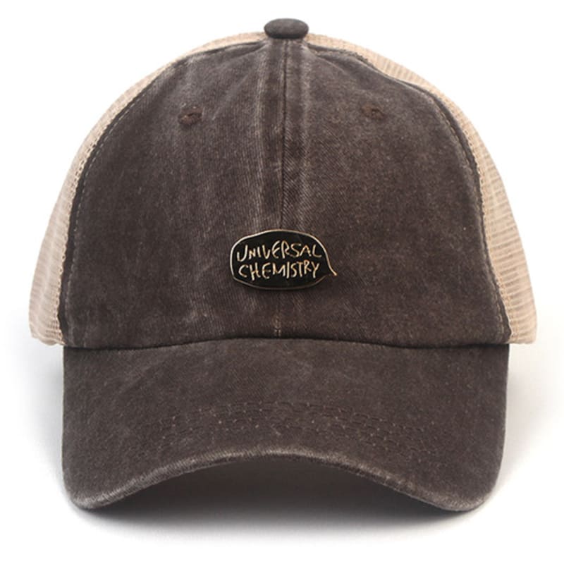 Universal Chemistry Pigment Washing Black Meshcap Mesh Cap